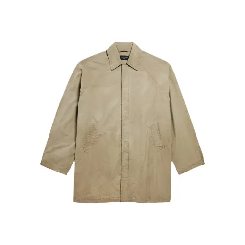 Balenciaga Пальто Свободный крой Мужской Темно-бежевый