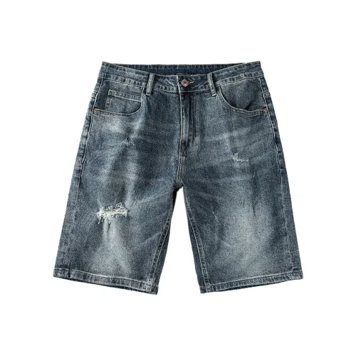 JEEP Тонкие Повседневные Брюки длиной до колена Свободного кроя MID с шаговым швом Джинсовые шорты Унисекс