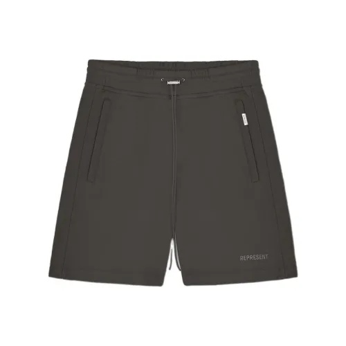 REPRESENT Light Black Men's Casual Shorts REPRESENT Светло-черные мужские повседневные шорты
