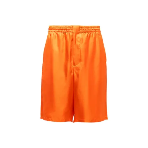 PRADA Orange Men's Casual Shorts PRADA Апельсиновые Мужские Повседневные Шорты