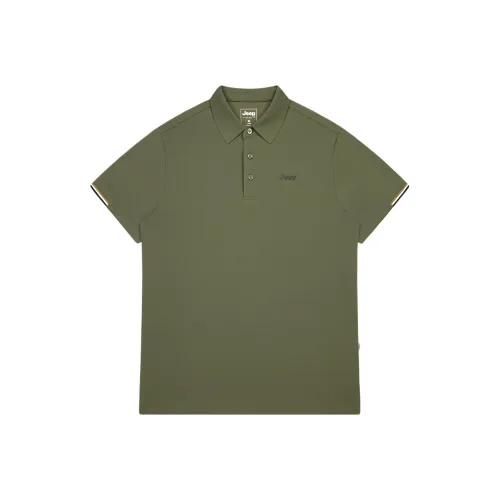 JEEP Fashion Sports Collection Поло Унисекс Оливково-зеленый