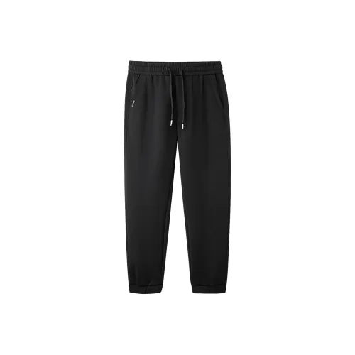 HLA Повседневные брюки Мужские Черные полосы