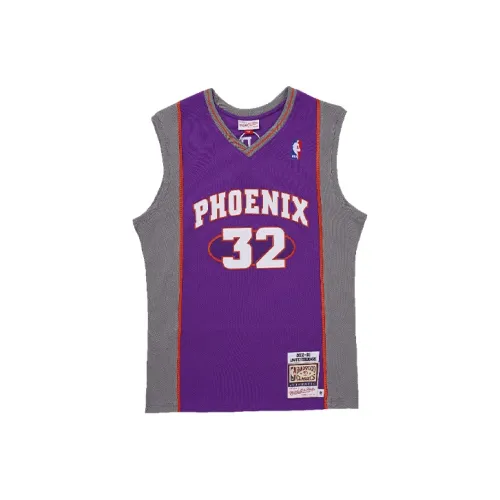 MITCHELL NESS NBA Спортивный ретро стиль отводящий влагу версия AU Игровая 02 03 Phoenix Suns Stoudemire размер 32 унисекс фиолетовый