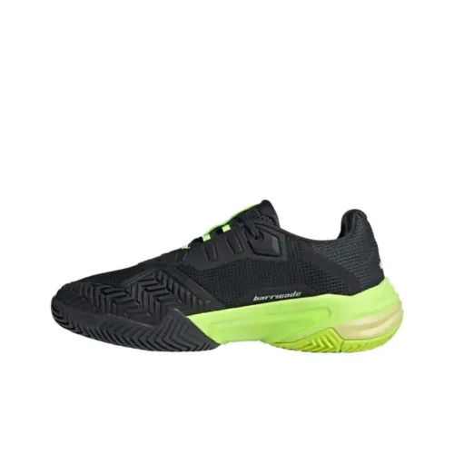 Adidas Barricade 13 Низкий Топ Кроссовки для Тенниса Мужские Черные Зеленые