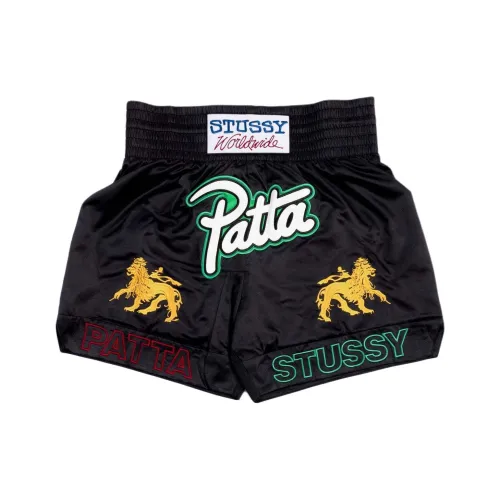 Stussy PATTA Co Branded Edition Черные Унисекс Повседневные шорты