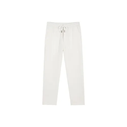 DAVID NAMAN Повседневные брюки Мужские Белые