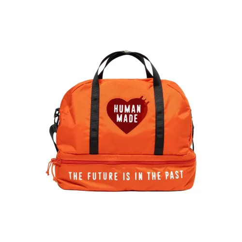 Human Made Нейлоновая сумка Boston унисекс оранжевый