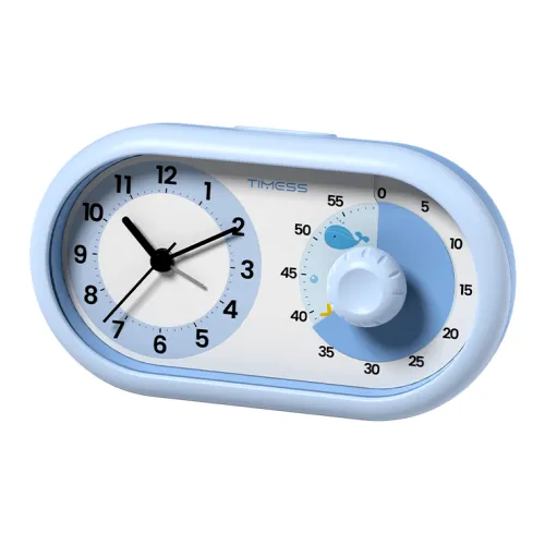 TIMESS Silent Механизм Пластик Будильник Унисекс Белый