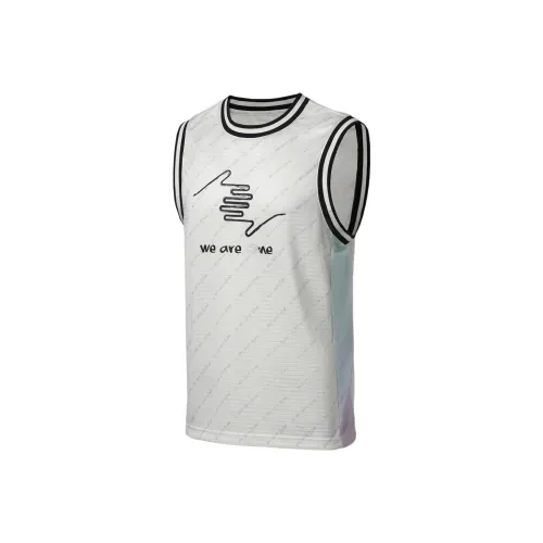 LINING Баскетбольная Джерси Мужская Экрю