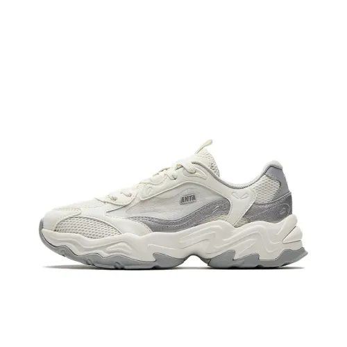 ANTA Casual Низкий Топ Белый Серебряный Женский