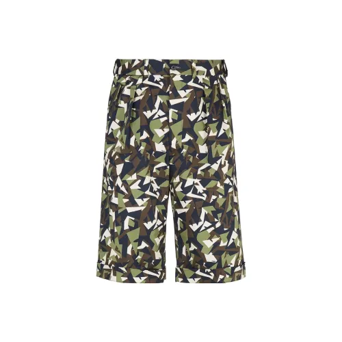 FENDI Зеленые Мужские Повседневные Шорты