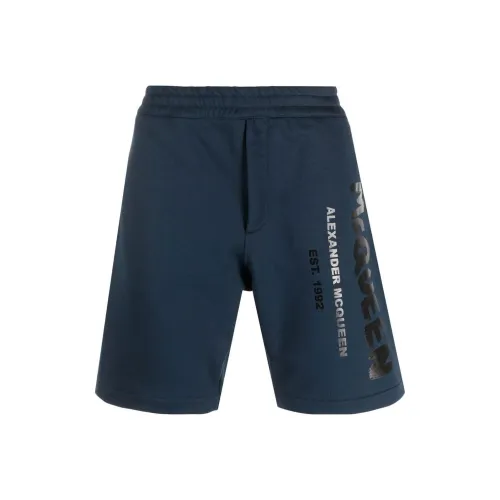 Alexander McQueen Lake Blue Мужские Повседневные Шорты