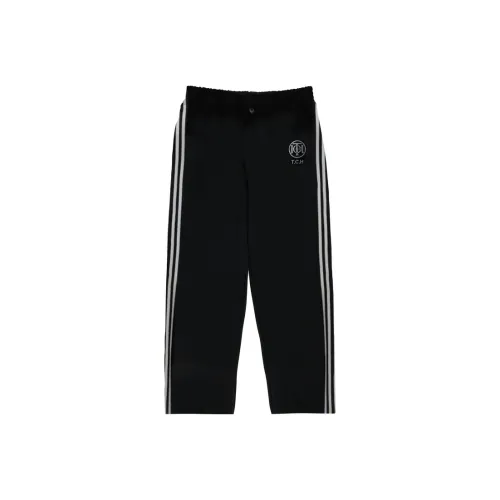 TCH Повседневные брюки Унисекс Черный с серебряным логотипом