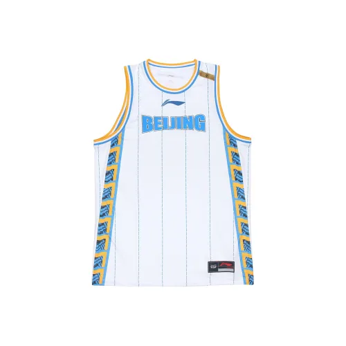 LINING Баскетбольная Джерси Мужская Стандартная Белая