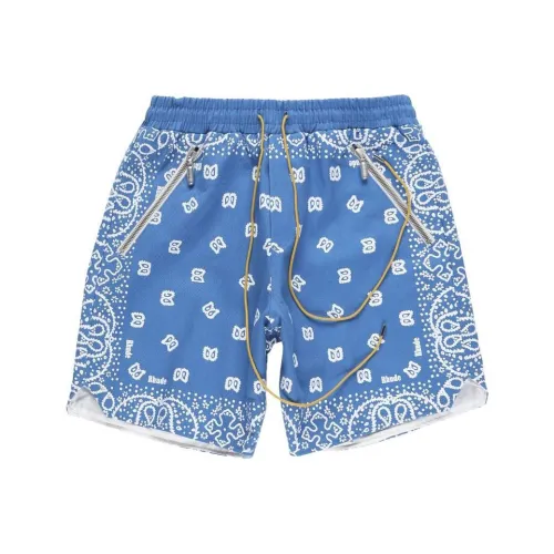 RHUDE Blue Men's Casual Shorts RHUDE Синий Мужские Повседневные Шорты