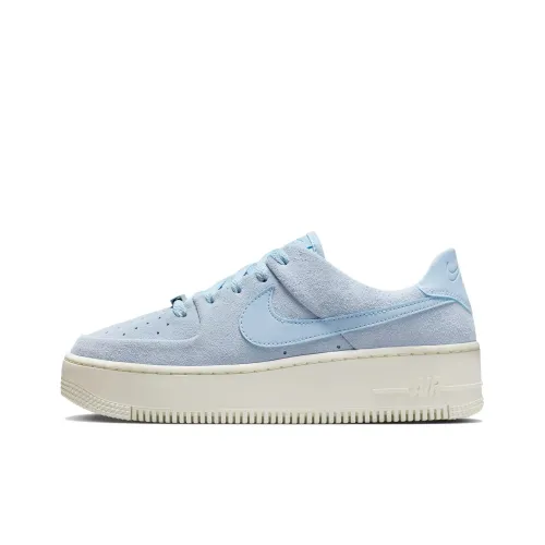 Nike Air Force 1 Slip Resistant Abrasion Resistant Низкие Кроссовки для скейтбординга Женские Синие