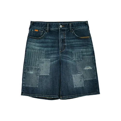 JACK&JONES E42 Medium Джинсовый Синий Мужские Джинсовые Шорты