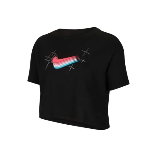 NIKE Черные Женские Короткие Топы