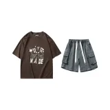 Set (Мокко Топ + Река Каменный Серый Штаны)