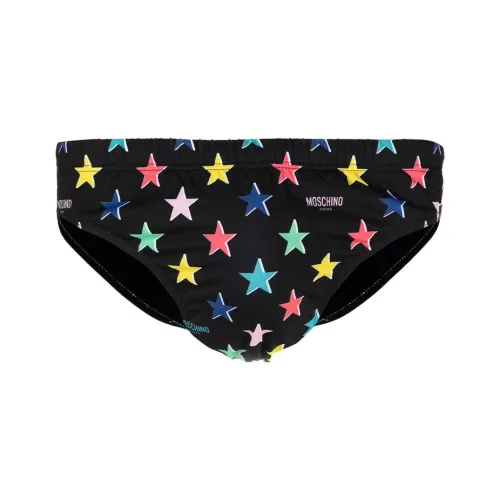 MOSCHINO Мужские черные плавательные шорты