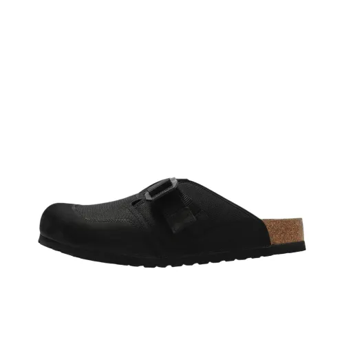 Биркенсток Резиновая подошва Противоскользящие Домашние тапочки Мужские Черные Стандартные Свободный крой