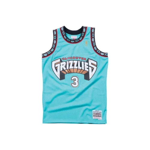 Mitchell Ness Светло-синие Мужские баскетбольные майки