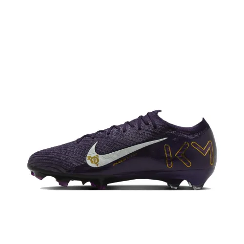 Килиан Мбаппе x Nike Mercurial Vapor 16 Elite Футбольные бутсы для мужчин устойчивые к истиранию фиолетовые с золотым оттенком