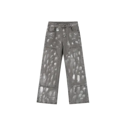 PILOTDRAGON P D 24FW Джинсы Унисекс Серый