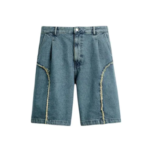 ZARA Sea Blue Мужские Джинсовые Шорты