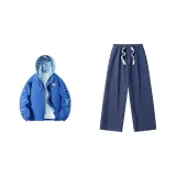 Набор (Синий топ + Озерно-голубой низ)