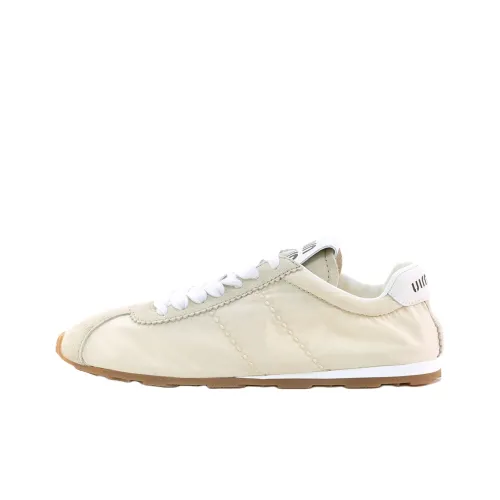 MIU MIU Низкий топ Повседневная обувь Женская Айвори Белый