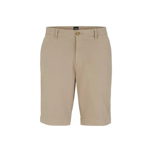 Hugo Boss Light Beige Men's Casual Shorts Hugo Boss Светло-бежевые Мужские Повседневные Шорты