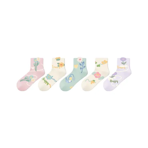 Happylemon Носки Crew Женские упаковка из 5 пар
