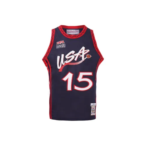 MITCHELL NESS Баскетбольная Джерси Мужская Темно-синяя