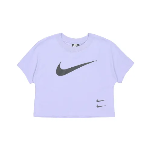 NIKE Фиолетовый Женские Короткие Топы