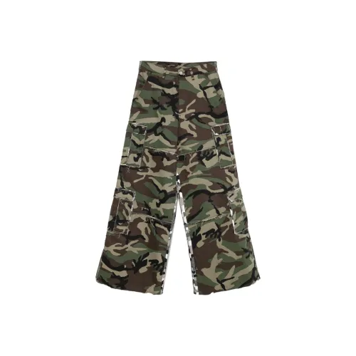 Vetements Хаки Унисекс Повседневные Брюки