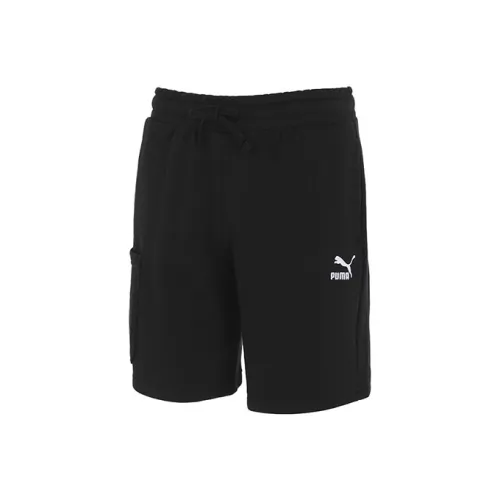 PUMA Мужские спортивные шорты черного цвета