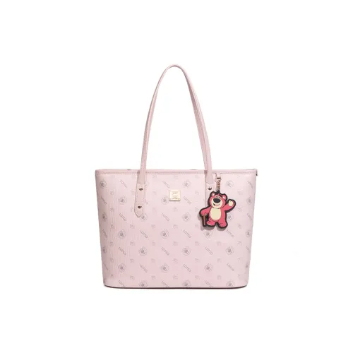 Disney Strawberry Bear Series PVC Tote Bag Shoulder Bag Women's Pink