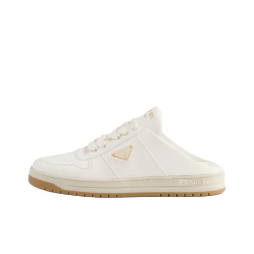 PRADA Резиновая подошва Домашние тапочки Женские Сливочный