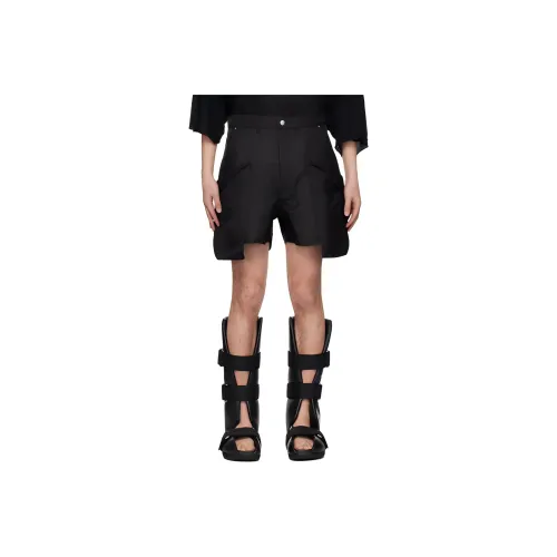 RICK OWENS Мужские карго шорты черного цвета