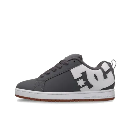 DC Shoes Court Graffik Дышащие Низкие Кроссовки для Скейтбординга Мужские Серые
