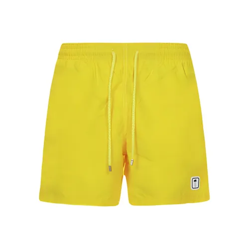PALM ANGELS Palm Angels X Vilebrequin Collection Желтые Мужские Шорты для Пляжа