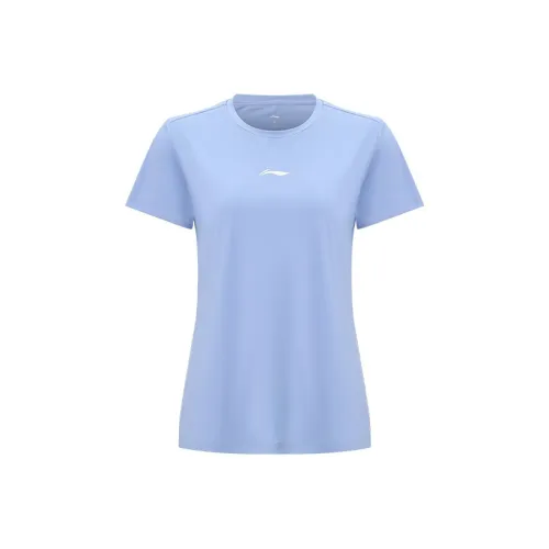 LINING Table Tennis Series T Рубашка Унисекс Бледный Egret Синий