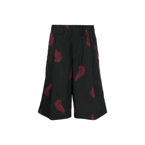 DRIES VAN NOTEN Мужские Повседневные Шорты Черные