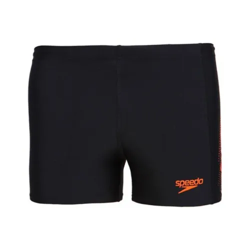 Speedo Черный/Оранжевый Мужские Плавательные Шорты