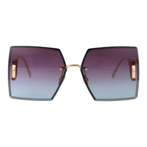 DIOR Металл Нерегулярная форма Солнцезащитные очки Женские Золото