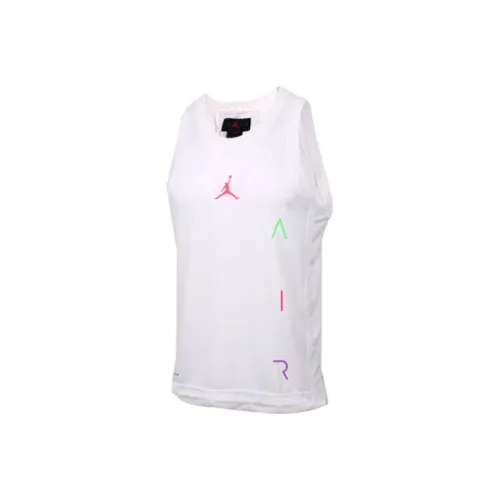 Jordan Баскетбольная Джерси Мужская Белая
