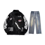 Set (Black Jacket + Nostalgic Blue Jeans)  
Комплект (Черная куртка + Ностальгические синие джинсы)