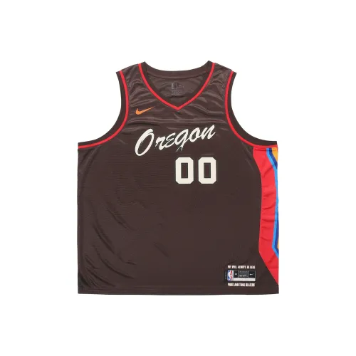 Nike Баскетбольная Джерси Мужская Темно-Угольный Коричневый