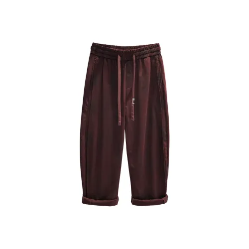 YGQPZHZ Red Men's Casual Pants YGQPZHZ Красный Мужские Повседневные Брюки